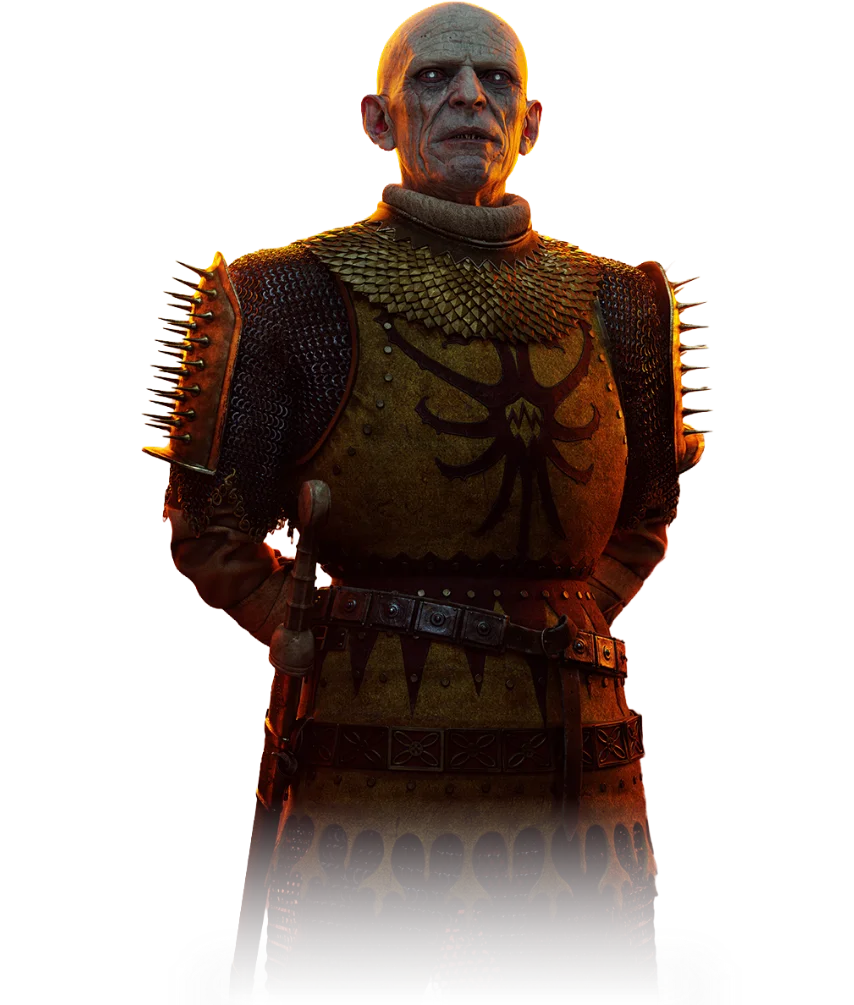 Official character artwork of Brencis in ornate vrakhir clothing