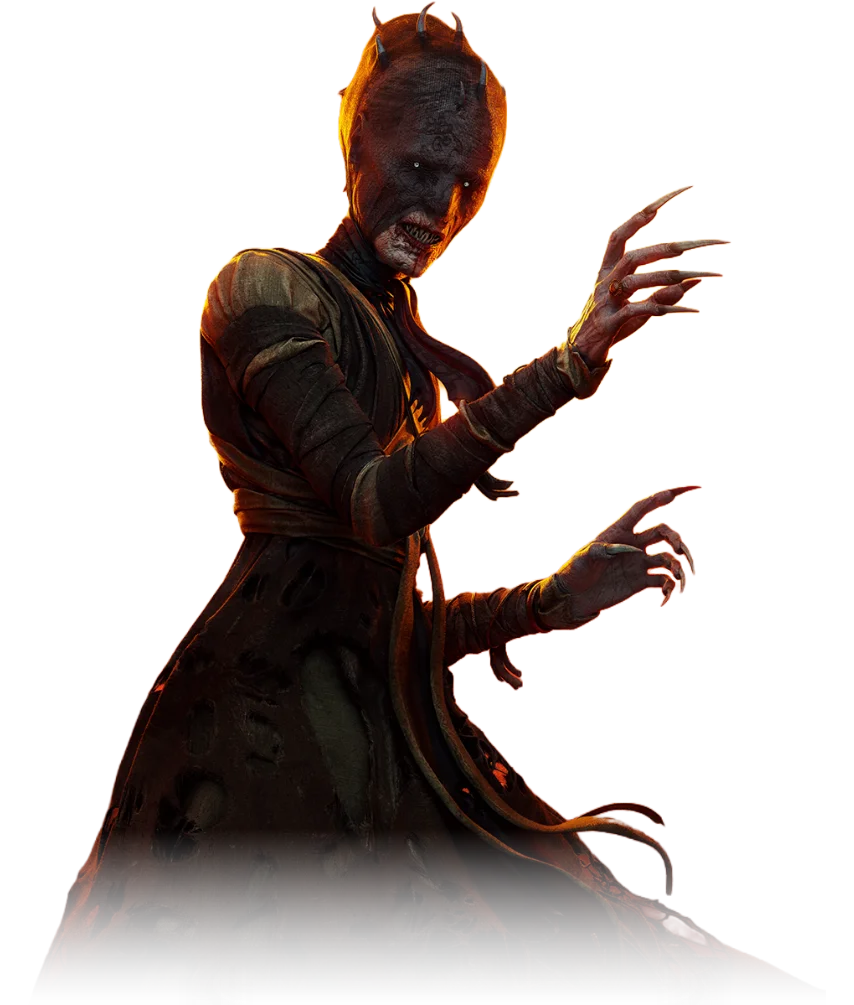 Official character artwork of Xanthe in ceremonial vrakhir attire