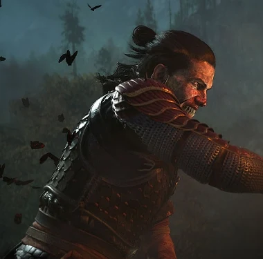 Coen in combat in the official Dawnwalker launch trailer artwork